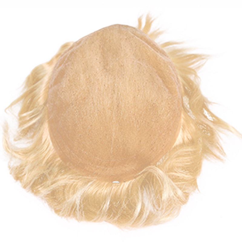 #613 Bleach Blonde Full Lace Toupee For Men Human Hair