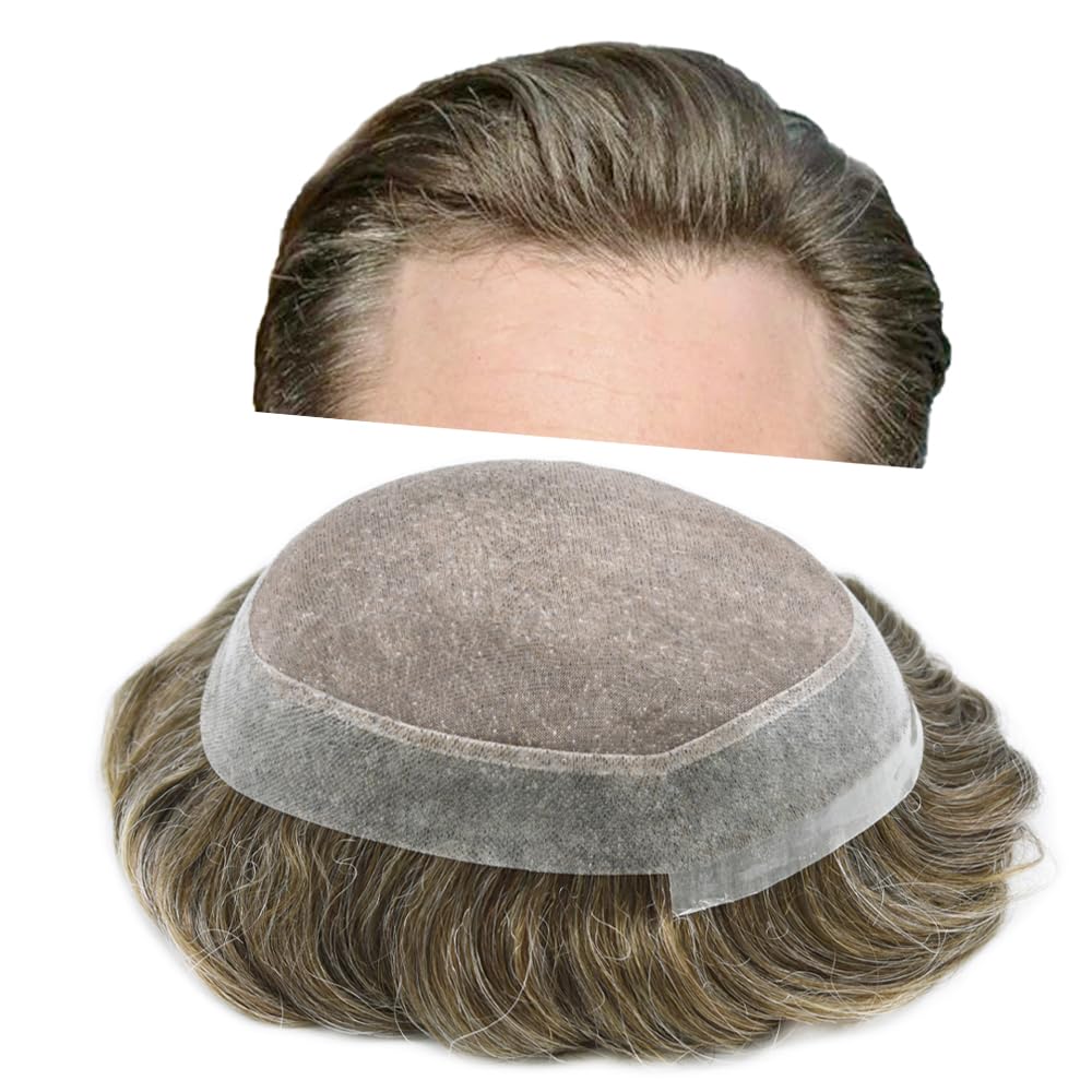 Ultra-Thin Mono Base Men's Hair System Replacement Premium Undetectable Hairpiece Solution