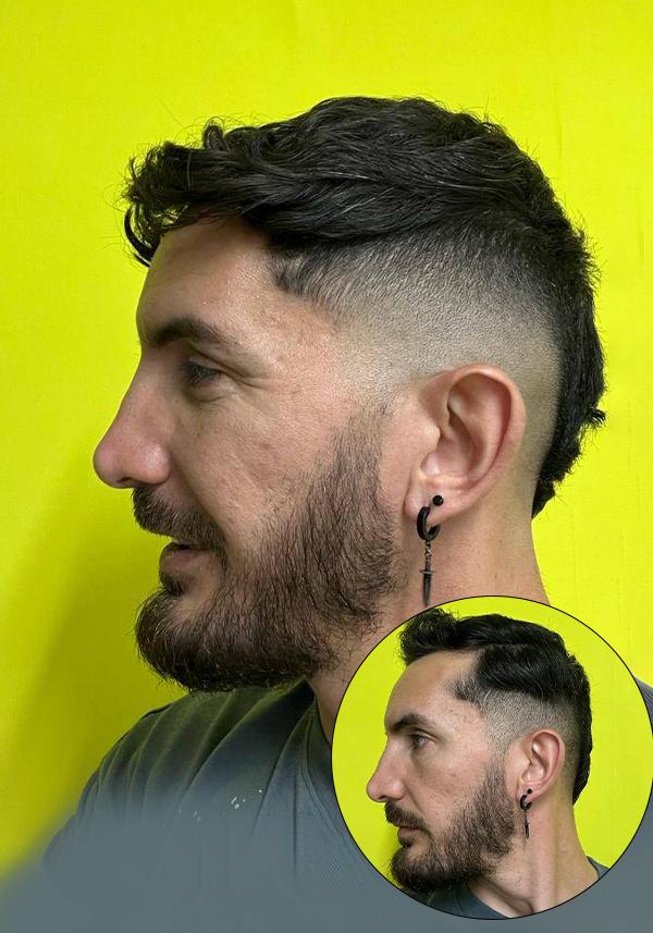 Small Forehead Hairpiece Toupee Human Hair Frontal Remy Hair Patch for Men (2 Pieces)