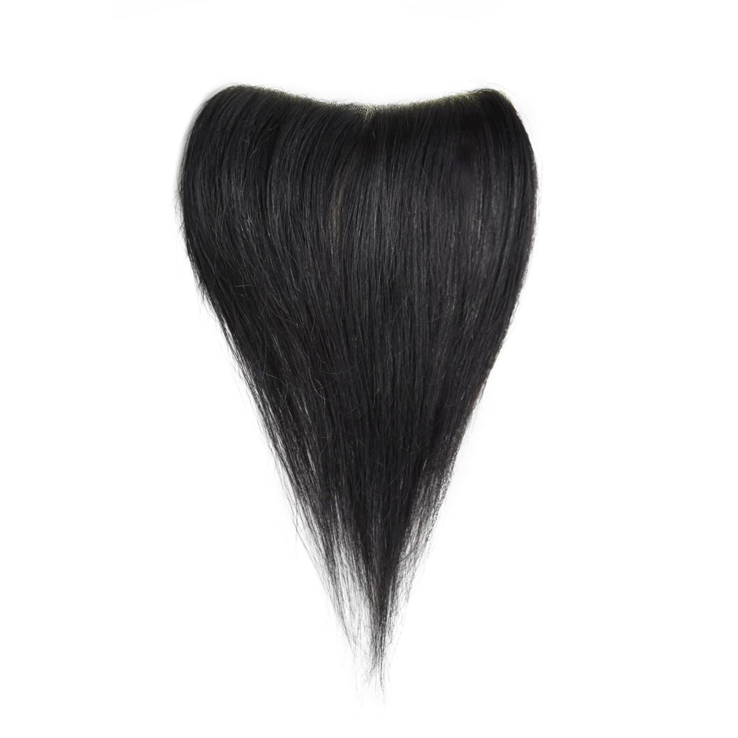 Frontal Hairpiece for Women, 0.78"x6.3", 6", Natural Black Hair Extension Hairline Loss Straight Tape in Human Hair Toppers Replacement Toupee (Medium Brown, 0.78"x6.3", 6")