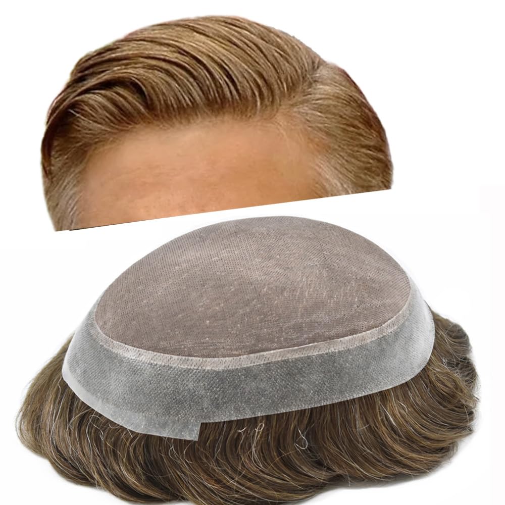 Ultra-Thin Mono Base Men's Hair System Replacement Premium Undetectable Hairpiece Solution