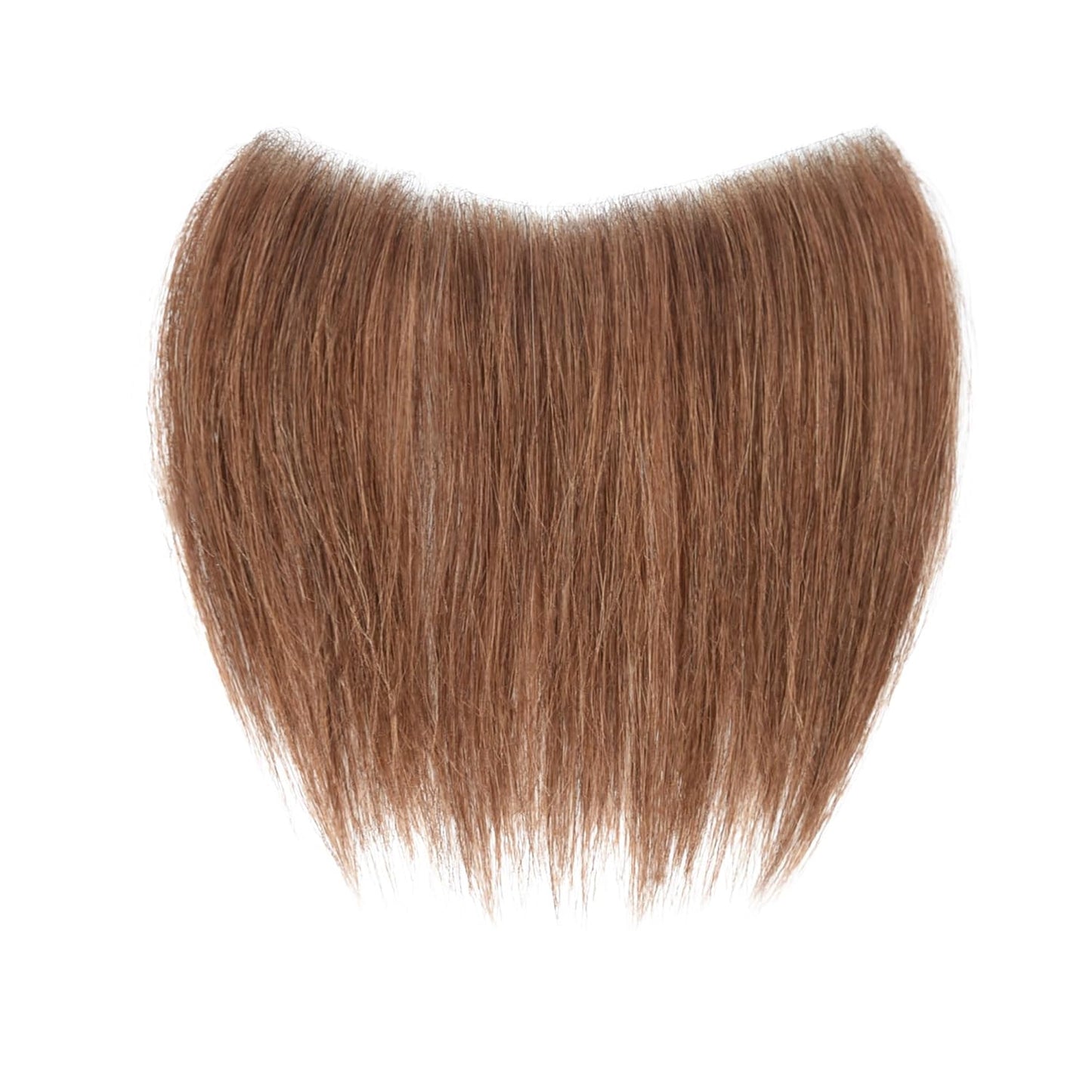 Frontal Hairpiece for Women, 0.78"x6.3", 6", Natural Black Hair Extension Hairline Loss Straight Tape in Human Hair Toppers Replacement Toupee (Medium Brown, 0.78"x6.3", 6")