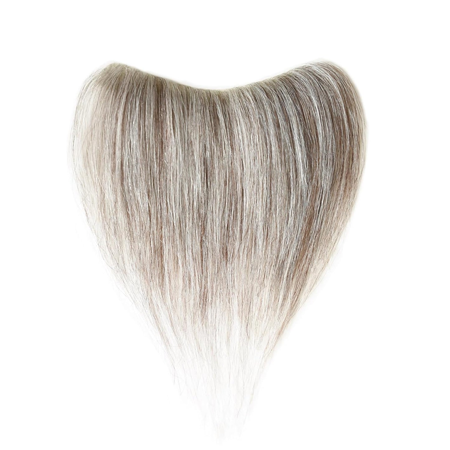 Frontal Hairpiece for Men Uomohair Men's Hairline Replacement Toupee | Natural-Looking 100% Human Hair Topper | Cinnamon Sugar Straight Tape-In Non-Slip Hairpiece for Thinning Hair (Comfort Fit)