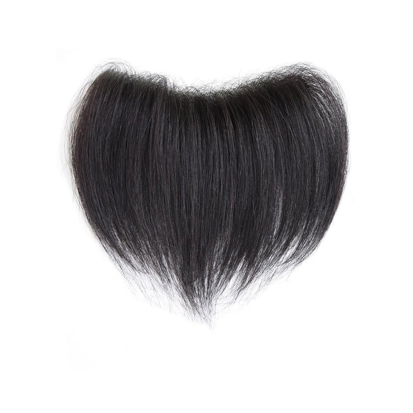Frontal Hairpiece for Women, 0.78"x6.3", 6", Natural Black Hair Extension Hairline Loss Straight Tape in Human Hair Toppers Replacement Toupee (Medium Brown, 0.78"x6.3", 6")