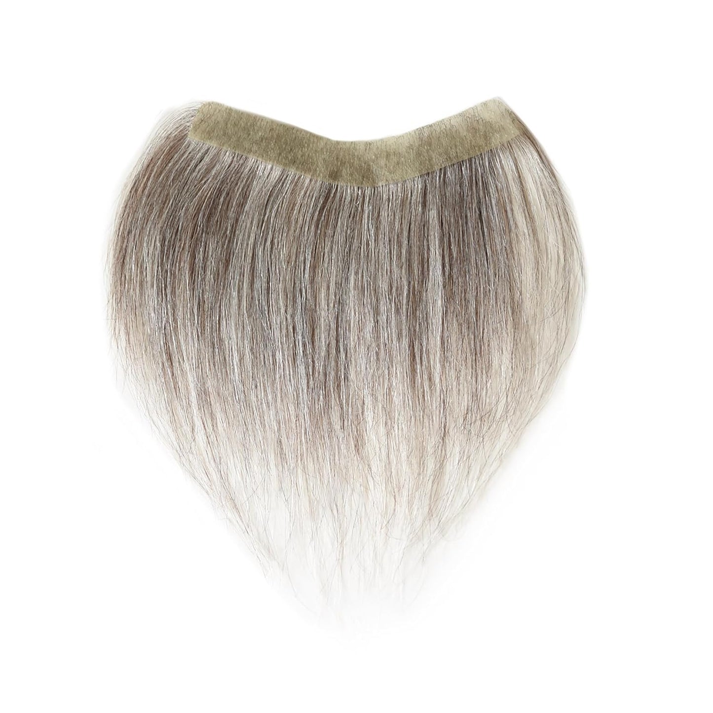 Frontal Hairpiece for Men Uomohair Men's Hairline Replacement Toupee | Natural-Looking 100% Human Hair Topper | Cinnamon Sugar Straight Tape-In Non-Slip Hairpiece for Thinning Hair (Comfort Fit)
