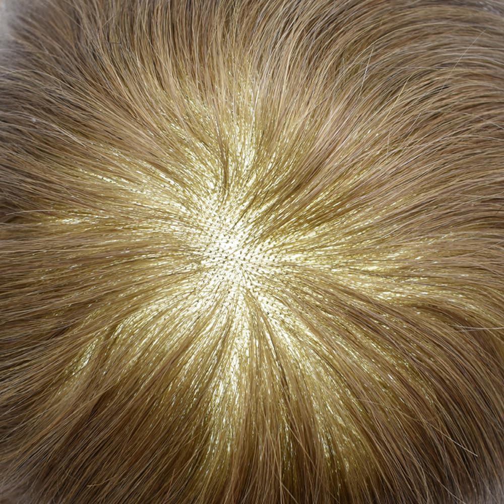 Ultra-Thin Mono Base Men's Hair System Replacement Premium Undetectable Hairpiece Solution