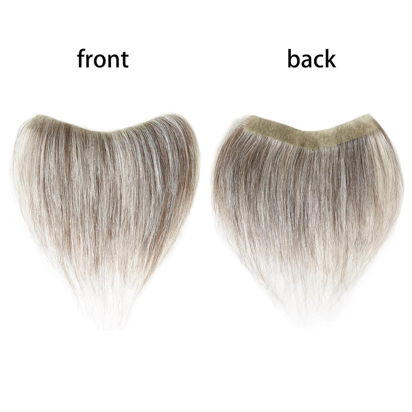 Frontal Hairpiece for Men Uomohair Men's Hairline Replacement Toupee | Natural-Looking 100% Human Hair Topper | Cinnamon Sugar Straight Tape-In Non-Slip Hairpiece for Thinning Hair (Comfort Fit)