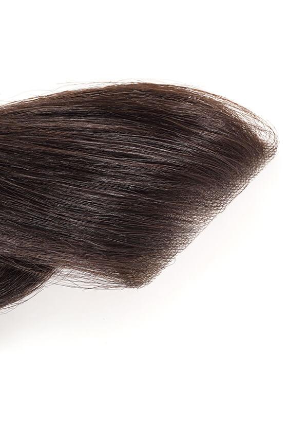 Small Forehead Hairpiece Toupee Human Hair Frontal Remy Hair Patch for Men (2 Pieces)