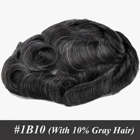 Afro Kinky Twist Crochet Braids Hair for Men Full PU Poly Thin Skin Hair Piece Mens Wig