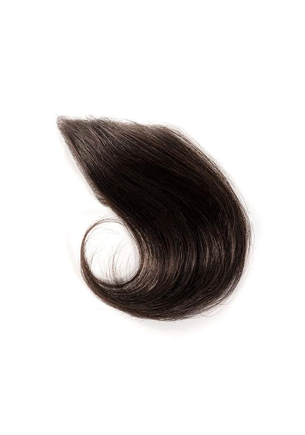 Small Forehead Hairpiece Toupee Human Hair Frontal Remy Hair Patch for Men (2 Pieces)