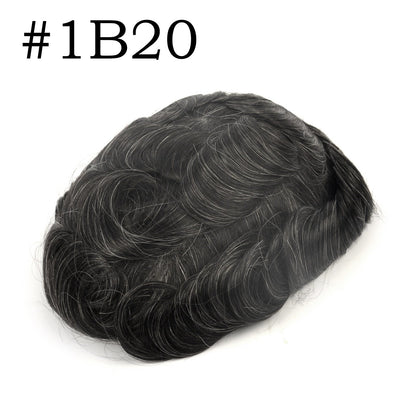 Black Full Lace Toupee For Men Human Hair