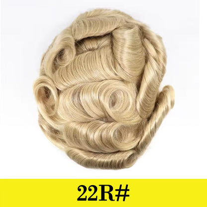 0.03mm Vlooped Ultra Full Skin Thin Base High Quality Toupee for Men