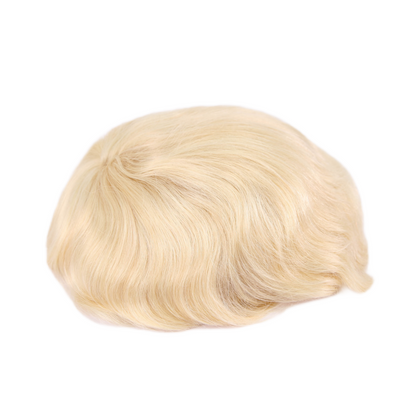 #613 Bleach Blonde Full Lace Toupee For Men Human Hair