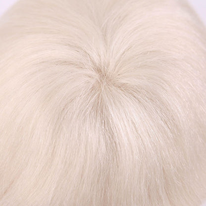 Silver Blonde Full Lace Toupee For Men Human Hair