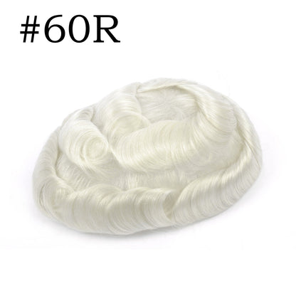 Black Full Lace Toupee For Men Human Hair