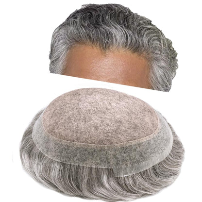Ultra-Thin Mono Base Men's Hair System Replacement Premium Undetectable Hairpiece Solution