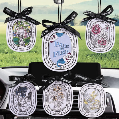 10pcs Car Air Freshener Tablets Long Lasting Air Freshener for Car Truck Home Decor (10combinations+10ribbons)