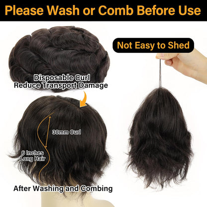 Real Skinlike HD Lace Toupee Hair for Men | 8x10 Inch Ultra  Lace Base Hairpieces