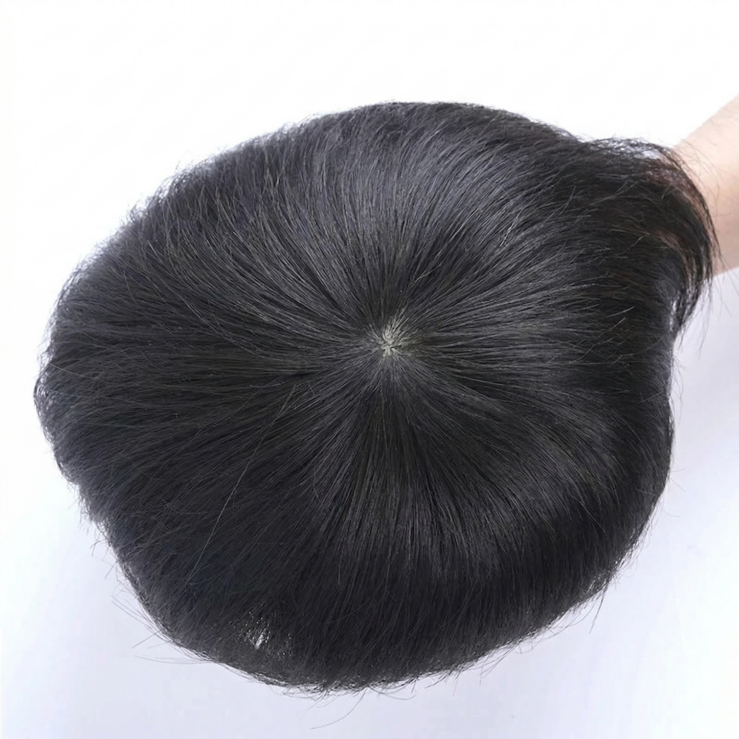 Silk Base Hair System for Men: Natural Lace Front & Reinforcement PU Perimeter Human Hair Toupee