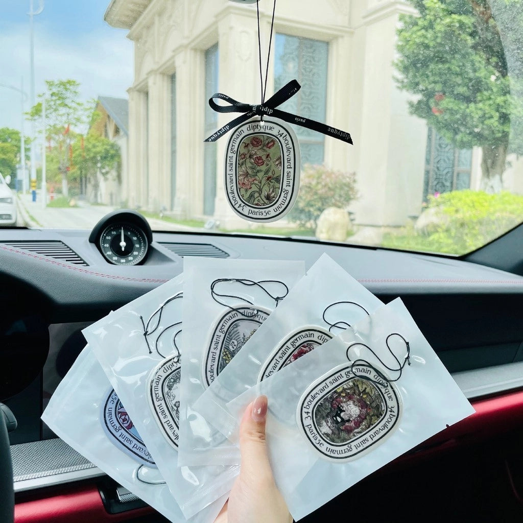 10pcs Car Air Freshener Tablets Long Lasting Air Freshener for Car Truck Home Decor (10combinations+10ribbons)