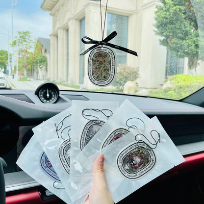 10pcs Car Air Freshener Tablets Long Lasting Air Freshener for Car Truck Home Decor (10combinations+10ribbons)